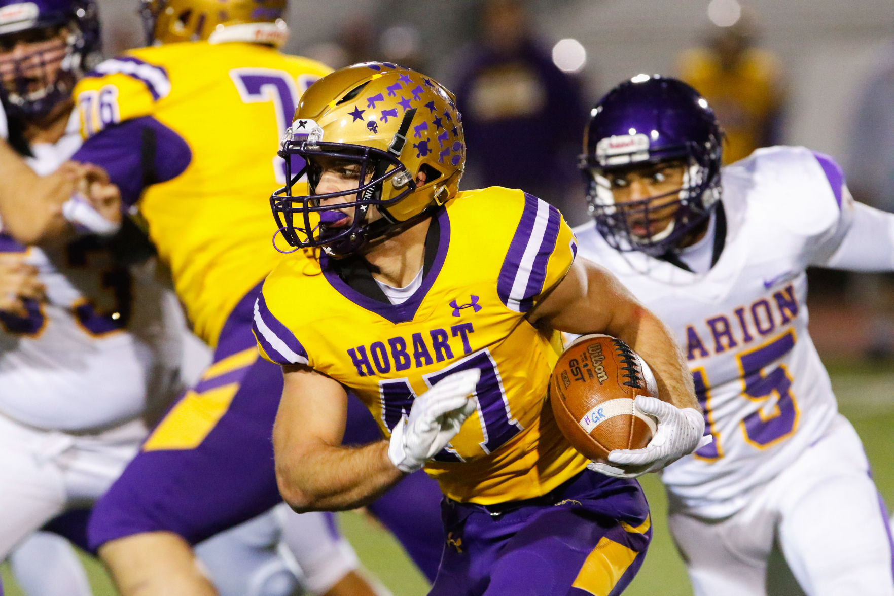 4A football semistate: Hobart vs. Marion